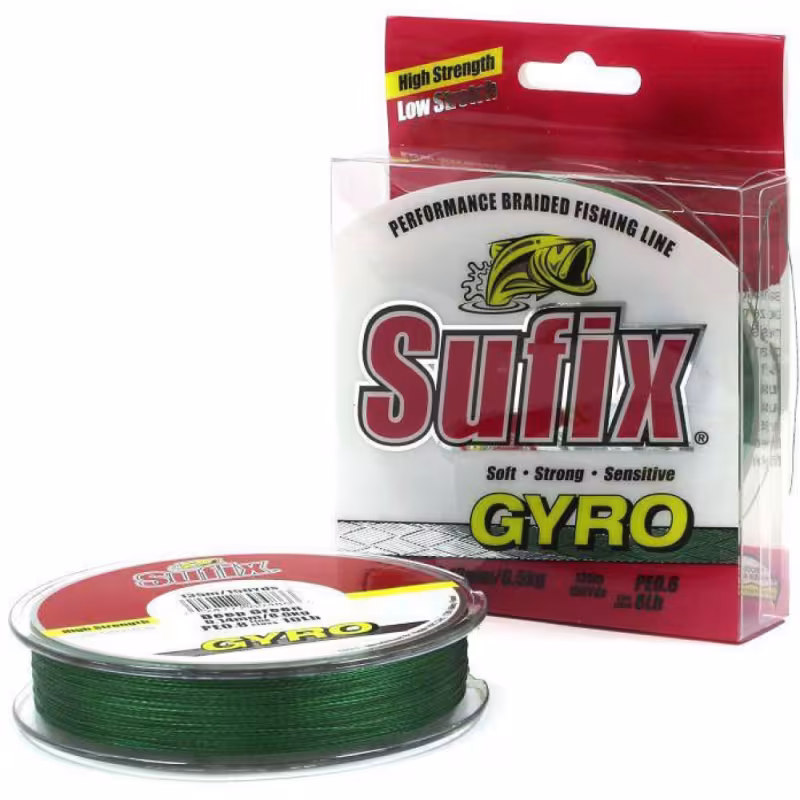 Леска плетеная Sufix Gyro Braid 0.26 мм, 15 кг, 135 м