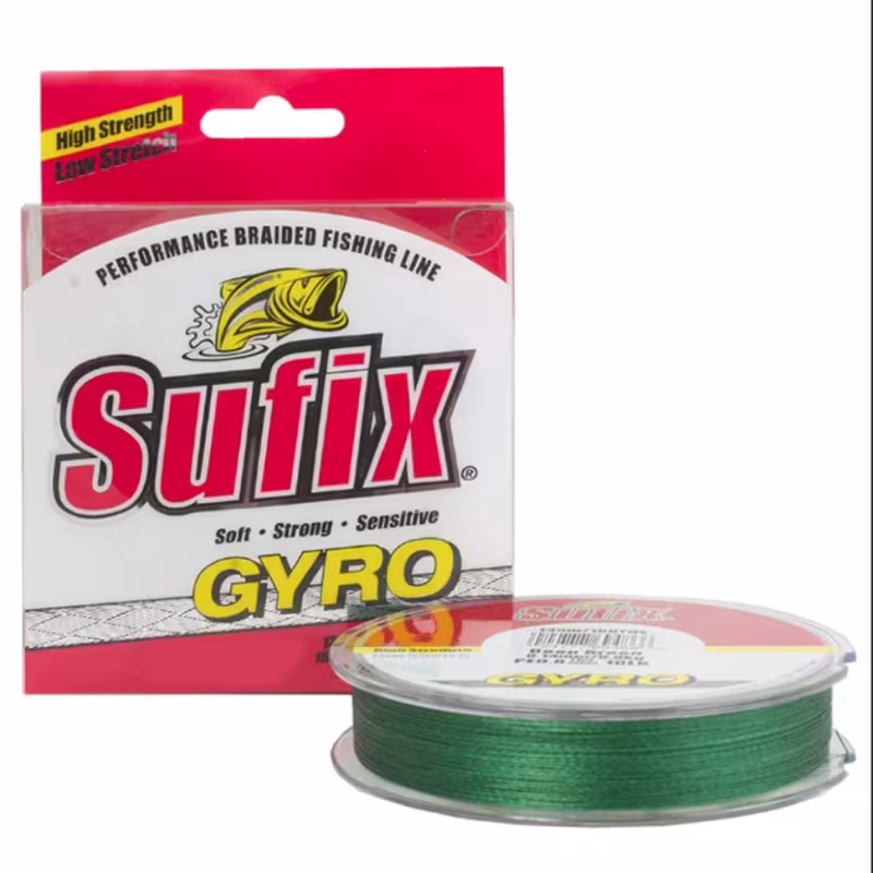 Леска плетеная Sufix Gyro Braid 0.30 мм, 17 кг, 135 м