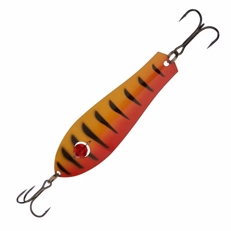 Блесна Kuusamo Professor 2 90/18 (бусинка) BL/R/Ye-C