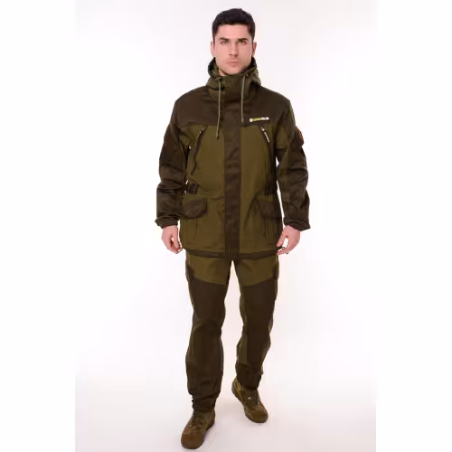 Костюм мужской OneRus Горный, ткань Палатка, хаки, размер 52-54 (L), 182-188 см