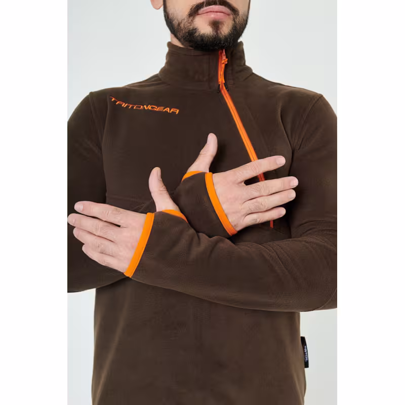Костюм мужской Triton Gear Shooter, флис, коричневый, размер M
