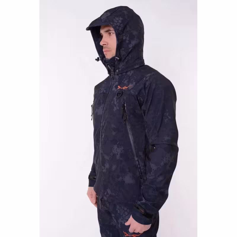 Костюм мужской Triton Gear PRO, ткань Софтшелл, серо-черный камуфляж, размер 52-54 (L), 170-176 см