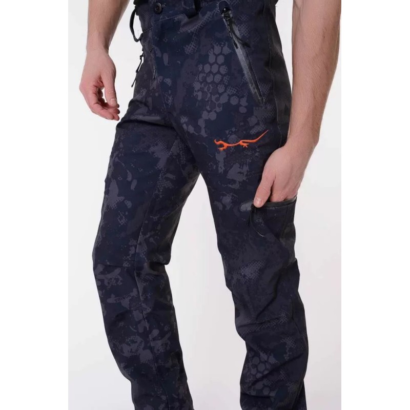 Костюм мужской Triton Gear PRO, ткань Софтшелл, серо-черный камуфляж, размер 56-58 (XL), 170-176 см