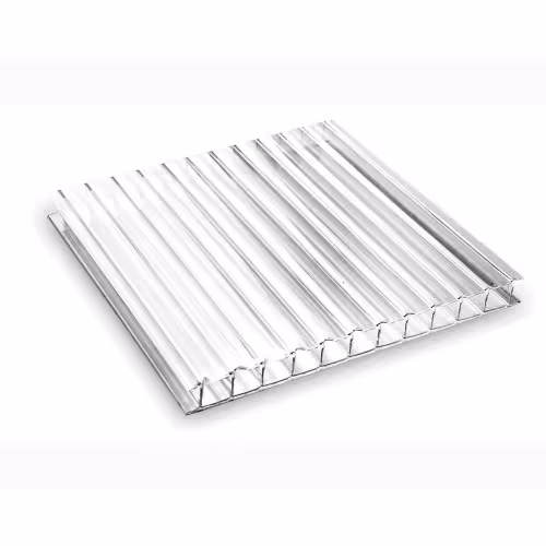 Поликарбонат сотовый Крепкий, 4х2100x6000 мм, прозрачный