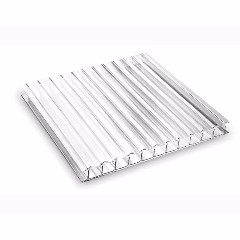 Поликарбонат сотовый Крепкий, 4х2100x6000 мм, прозрачный