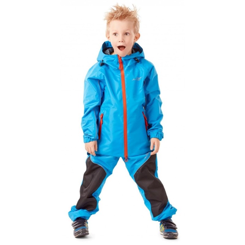 Костюм-дождевик детский Dragonfly Evo Kids, нейлон, синий/черный, 128-134 см