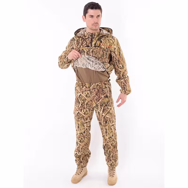 Костюм антимоскитный мужской Triton Gear Forester Duck Hunter, смесовая ткань, принт Камыш, размер 44-46 (S), 170-176 см