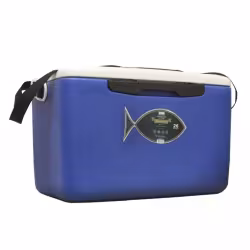 Термобокс для улова Camping World Fisherman, 26 л, синий/белый