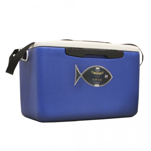 Термобокс для улова Camping World Fisherman, 26 л, синий/белый