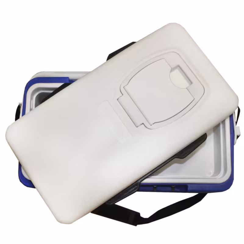 Термобокс для улова Camping World Fisherman, 26 л, синий/белый