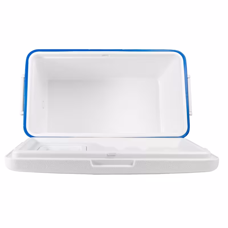 Термобокс для улова Camping World Fisherman, 46 л, синий/белый