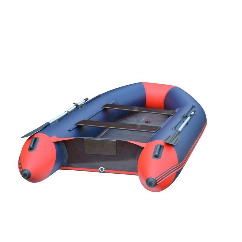 Надувная лодка ПВХ Flinc FT360K, пайол фанерный, красный/синий