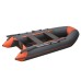 Надувная лодка ПВХ Flinc FT340K, пайол фанерный, графит/оранжевый