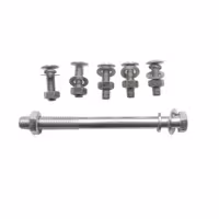 Ось колеса тачки садовой 12 мм, с гайкой и шайбой