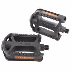 Комплект педалей платформенных FP-856, 110*76 мм, пластик, 9/16" черный