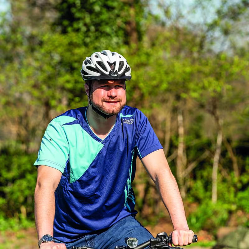 Велошлем Prophete, белый/серый, 54-58 см