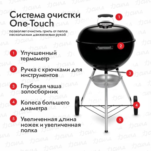 Гриль угольный Weber Original Kettle, E-5710