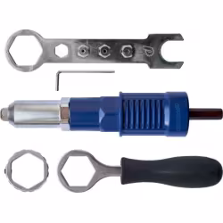 Заклепочник для шуруповерта Практика 919-648, заклепки 28 мм 2,4-4,8 мм 8000Н