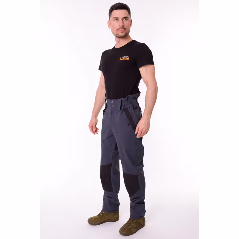 Костюм мужской Triton Gear Reptil, ткань SoftShell APEX, серый/черный, размер 56-58 (XL), 170-176 см
