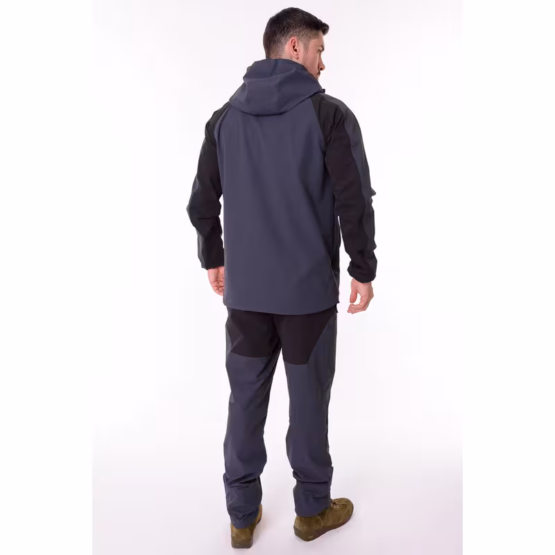 Костюм мужской Triton Gear Reptil, ткань SoftShell APEX, серый/черный, размер 60-62 (XXL), 170-176 см