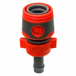 Соединитель быстроразъемный с аквастопом для шланга Quattro Elementi, 1/2"