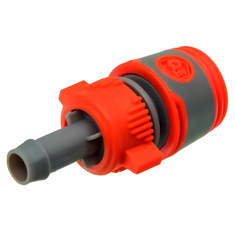 Соединитель быстроразъемный с аквастопом для шланга Quattro Elementi, 1/2"