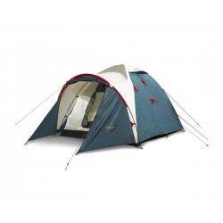 Палатка туристическая Canadian Camper Karibu 3, 3-местная, 310x205x135 см, белый/синий