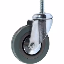 Колесо аппаратное SCtg 55 поворотное, крепление с болтом (125x27, 100кг) с опорой