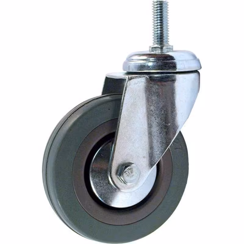 Колесо аппаратное SCtg 55 поворотное, крепление с болтом (125x27, 100кг) с опорой