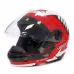 Мотошлем Legion Vertus Apis, красный/белый/черный, размер XXXL