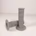 Ручки для кроссового мотоцикла SM-Parts MX 1/2 Waffle, серый
