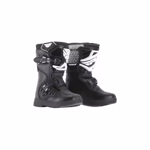 Мотоботы кроссовые детские Fly Racing Maverik MX Mini Black, черный, размер 30 (12")