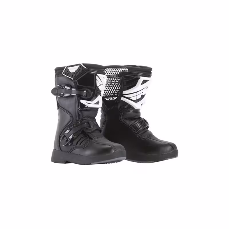 Мотоботы кроссовые детские Fly Racing Maverik MX Mini Black, черный, размер 30 (12")