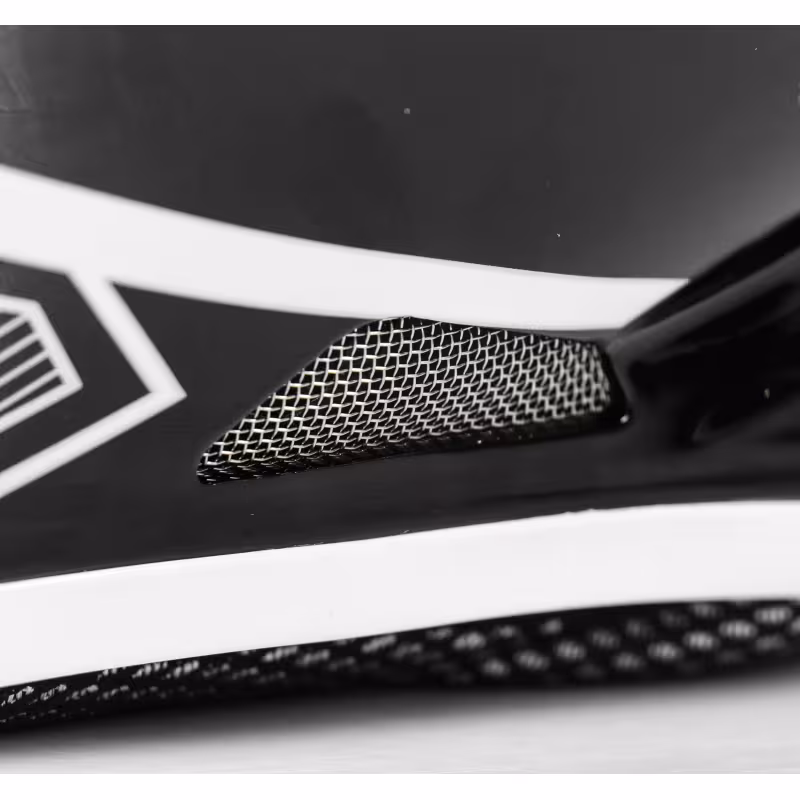 Мотошлем Hizer B6195, черный/белый, размер M