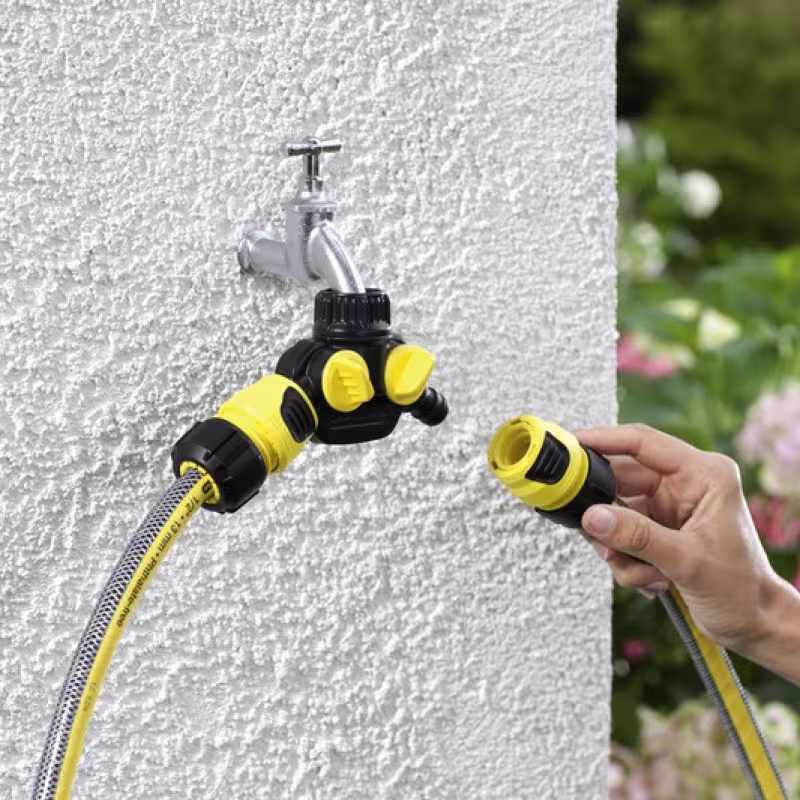 Распределитель 2-х канальный Karcher G3/4, G1/2 для систем полива 