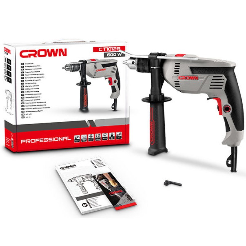 Дрель ударная сетевая Crown CT10129