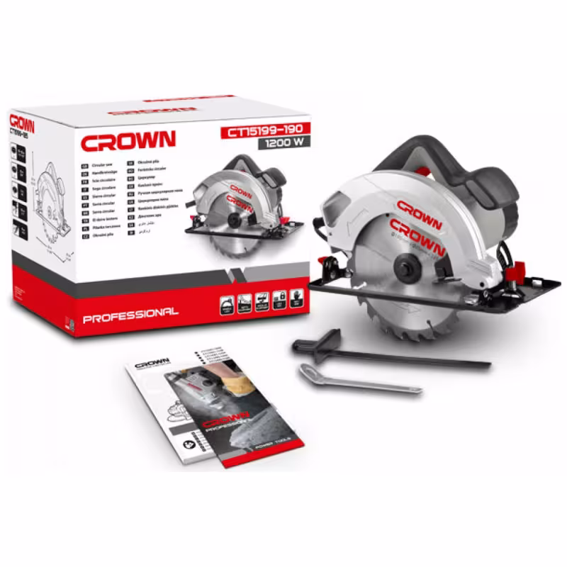 Пила дисковая сетевая Crown CT15199-190
