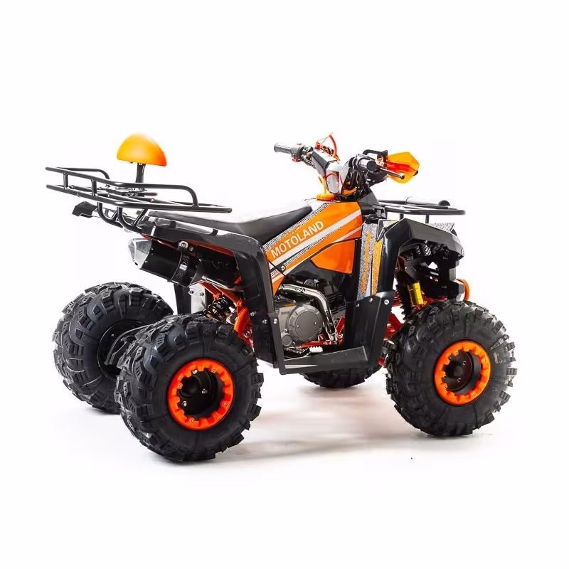 Квадроцикл детский Motoland Raptor 125 Lux, желтый