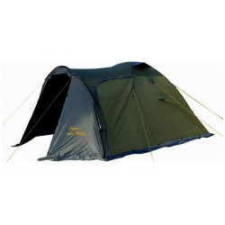 Палатка туристическая Canadian Camper Rino 3, 3-местная, 320х205х135 см, зеленый