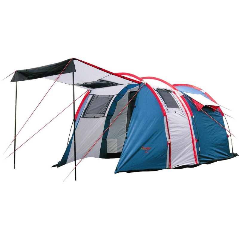 Палатка кемпинговая Canadian Camper Tanga 3, 3-местная, 400x240x170 см, белый/синий