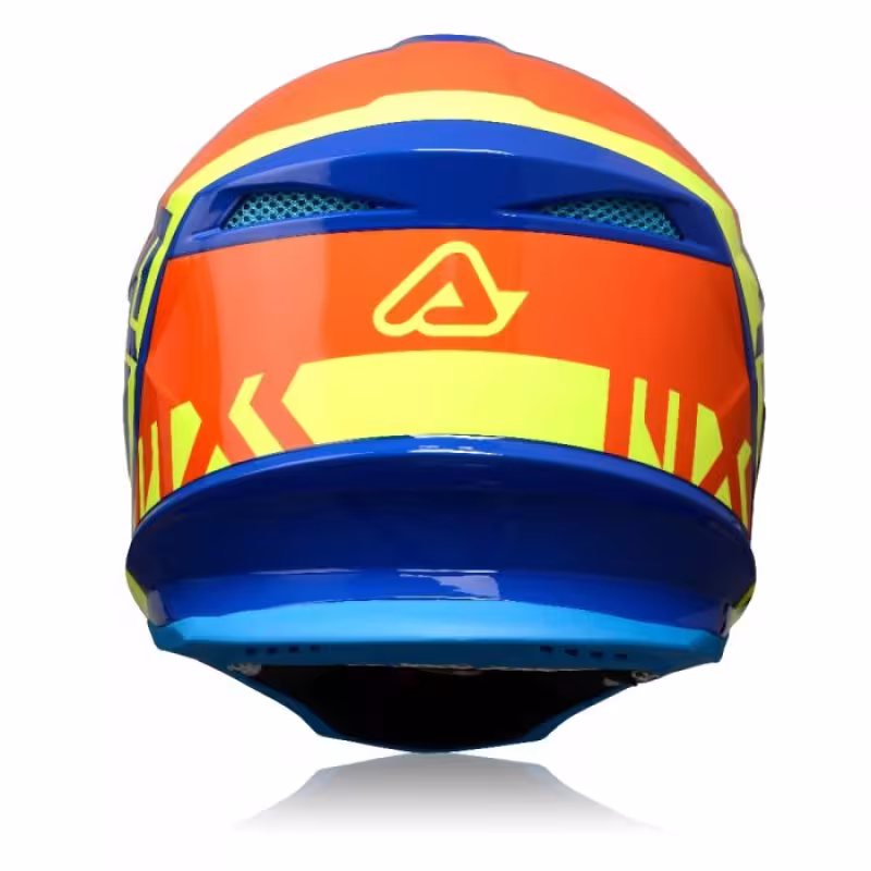 Мотошлем Acerbis Profile 4, оранжевый/желтый/синий, размер M