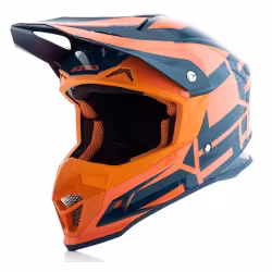 Мотошлем Acerbis Profile 4, оранжевый/синий, размер XL