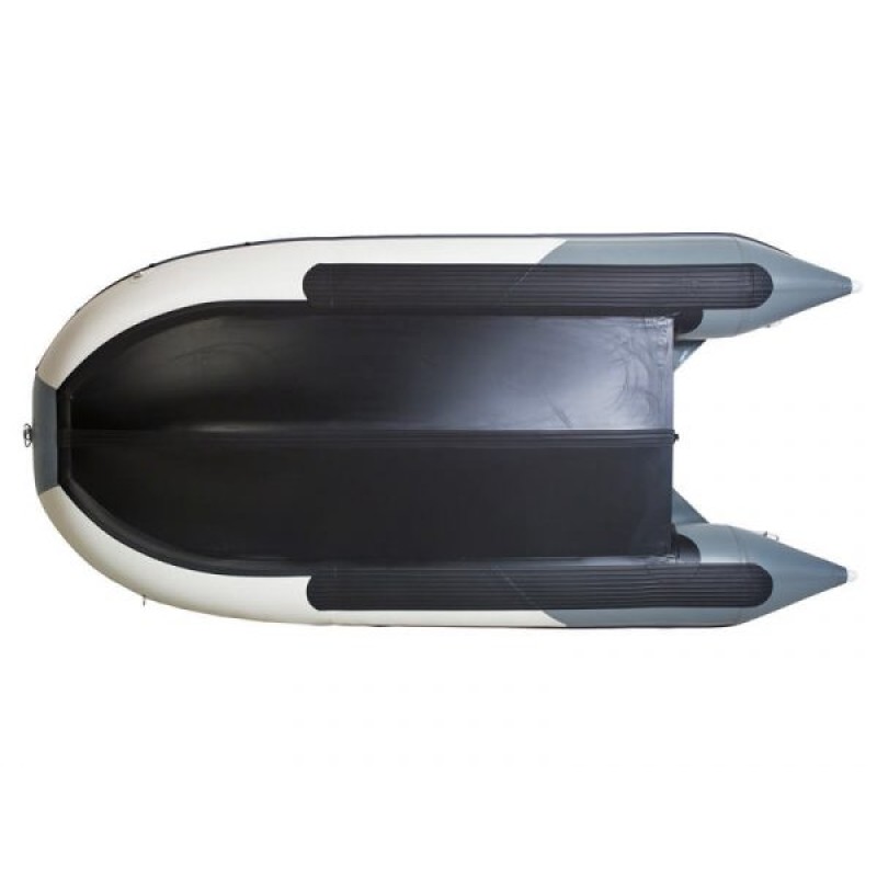 Надувная лодка ПВХ Gladiator B 330, пайол фанерный, светло-серый/темно серый