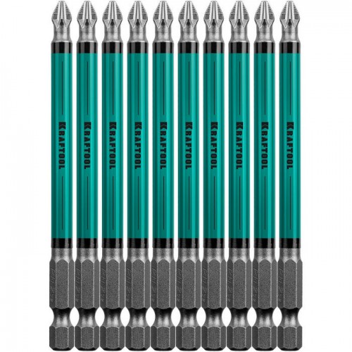 Бита PH-2х100мм, 1/4, KRAFTOOL Optimum Line, магн. наконечник  