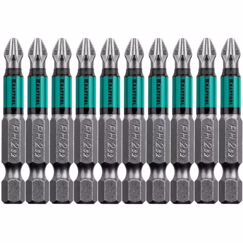 Бита PH-2х50мм, 1/4, KRAFTOOL Optimum Line, магн. наконечник  