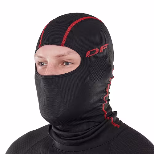 Подшлемник-балаклава Dragonfly 3DThermo Red, черный