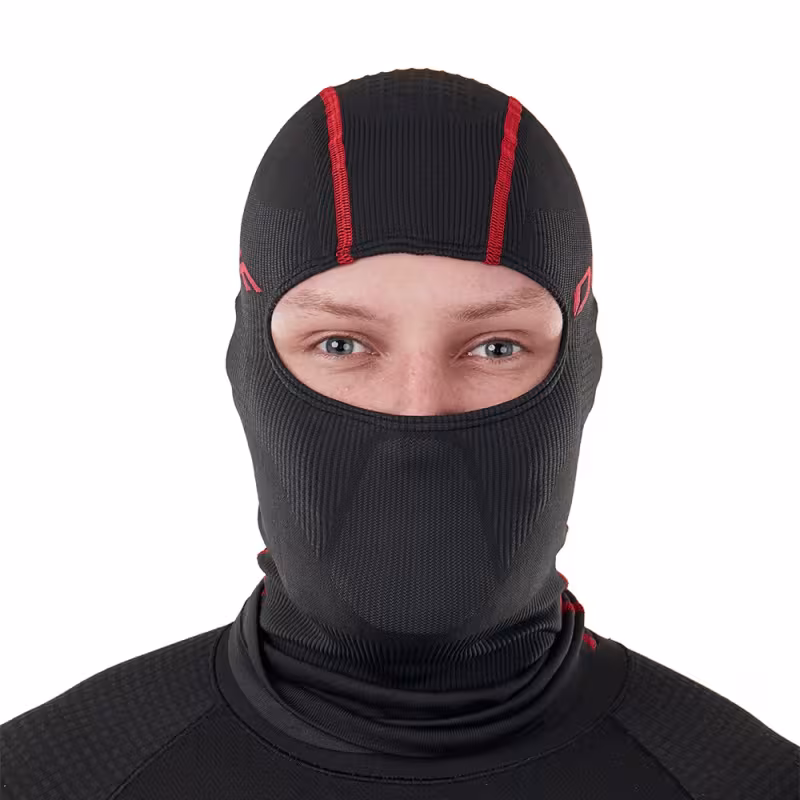 Подшлемник-балаклава Dragonfly 3DThermo Red, черный