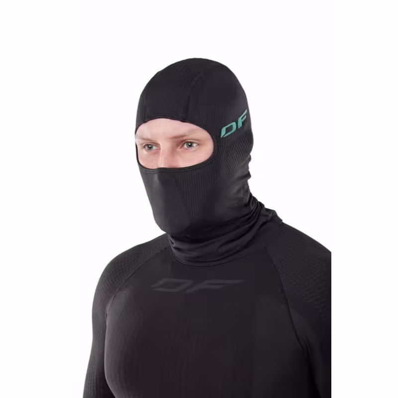 Подшлемник-балаклава Dragonfly 3DThermo Green, черный