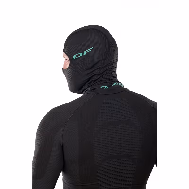 Подшлемник-балаклава Dragonfly 3DThermo Green, черный