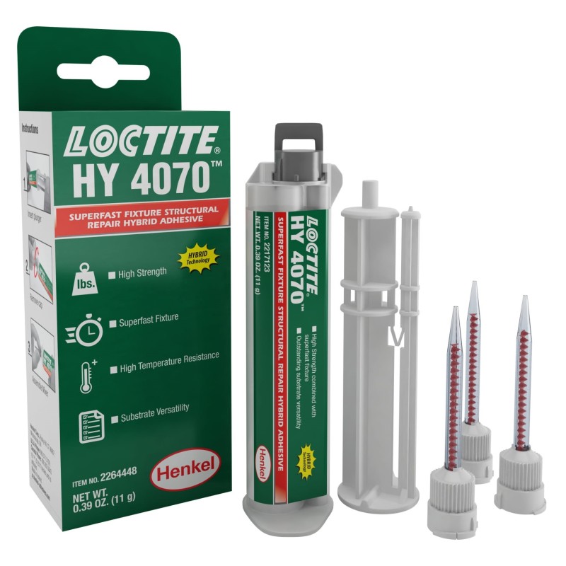 Клей двухкомпонентный Loctite HY 4070 2237457, 10/1 г, полупрозрачный